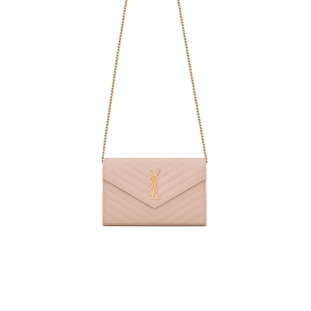 YSL Inspired Cassandre Matelassé Chain Wallet