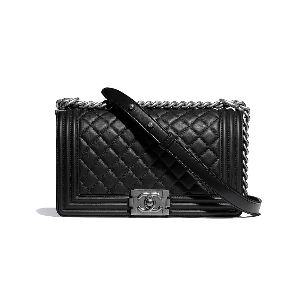 Boy Chanel inspired Bags In black - pochettereps