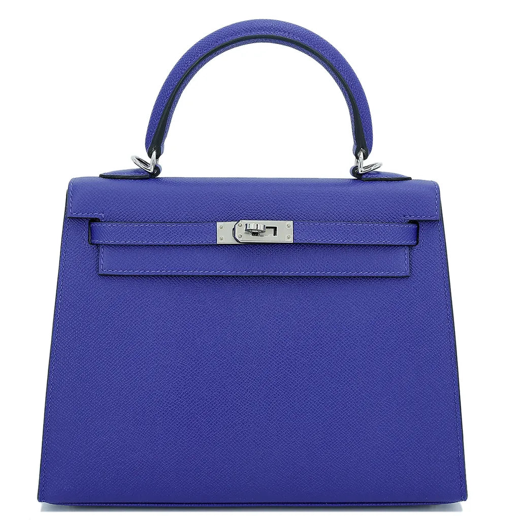 Hermes Inspired Kelly Sellier 25 Etoupe Epsom Gold Hardware
