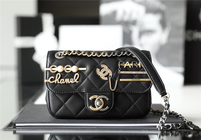 Chanel Inspired CC Ruched Vanity Case Bag