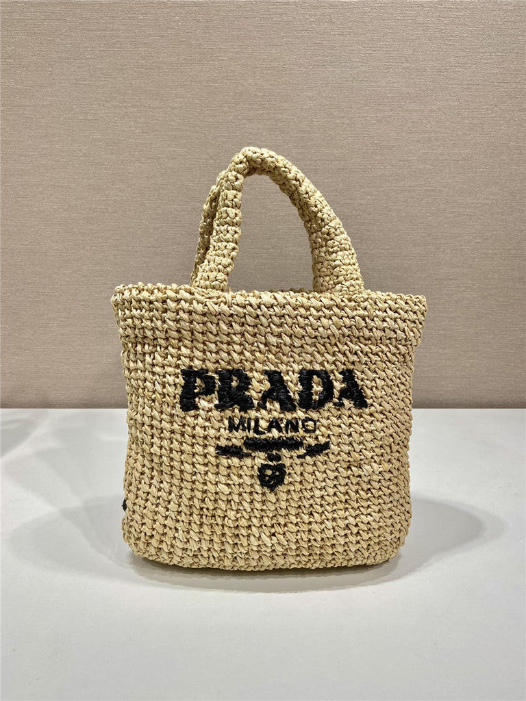Prada Inspired Small Crochet Tote Bag