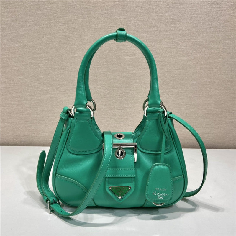Prada Inspired Moon Re-Nylon and Leather Bag