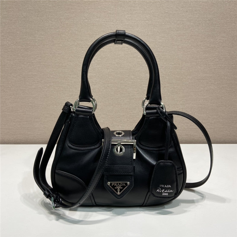 Prada Inspired Moon Re-Nylon and Leather Bag