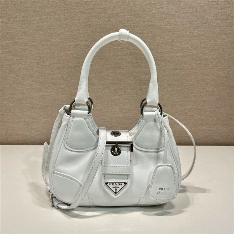 Prada Inspired Moon Re-Nylon and Leather Bag