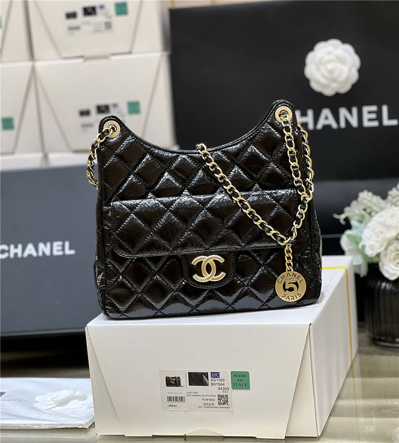 Chanel Inspired 23C Bag In Black bag