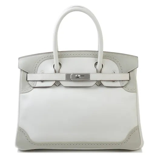 Hermes Inspired Birkin 30 Ghillies Bag