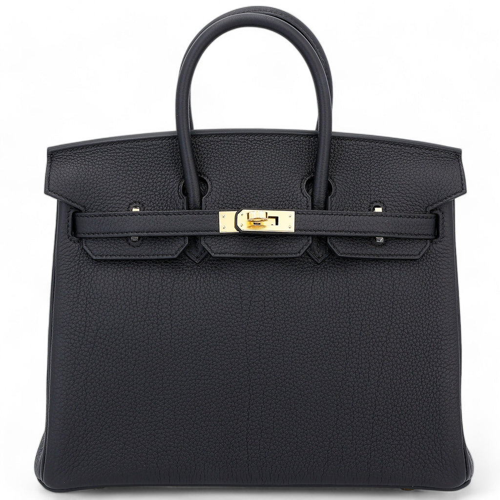 Hermes Birkin Black Togo Leather with Gold Hardware Stamp