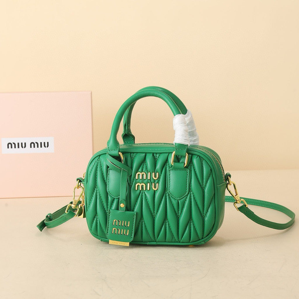 Miu Miu Inspired Arcadie Matelassé Nappa Leather Bag