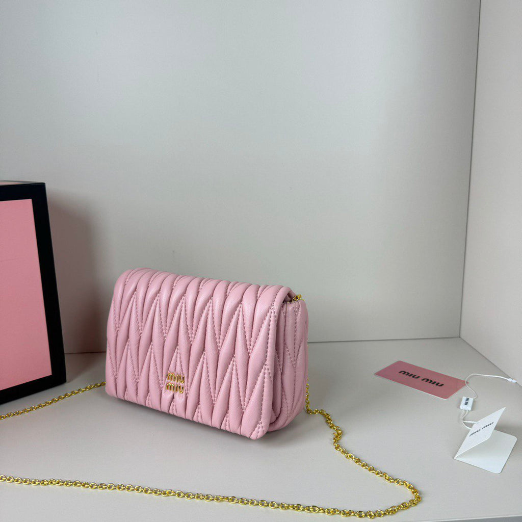 Miu Miu Inspired Matelassé Nappa Leather Mini-Bag