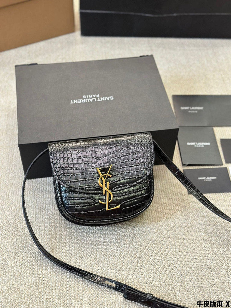 YSL Inspired Kaia Satchel Black Leather Bag