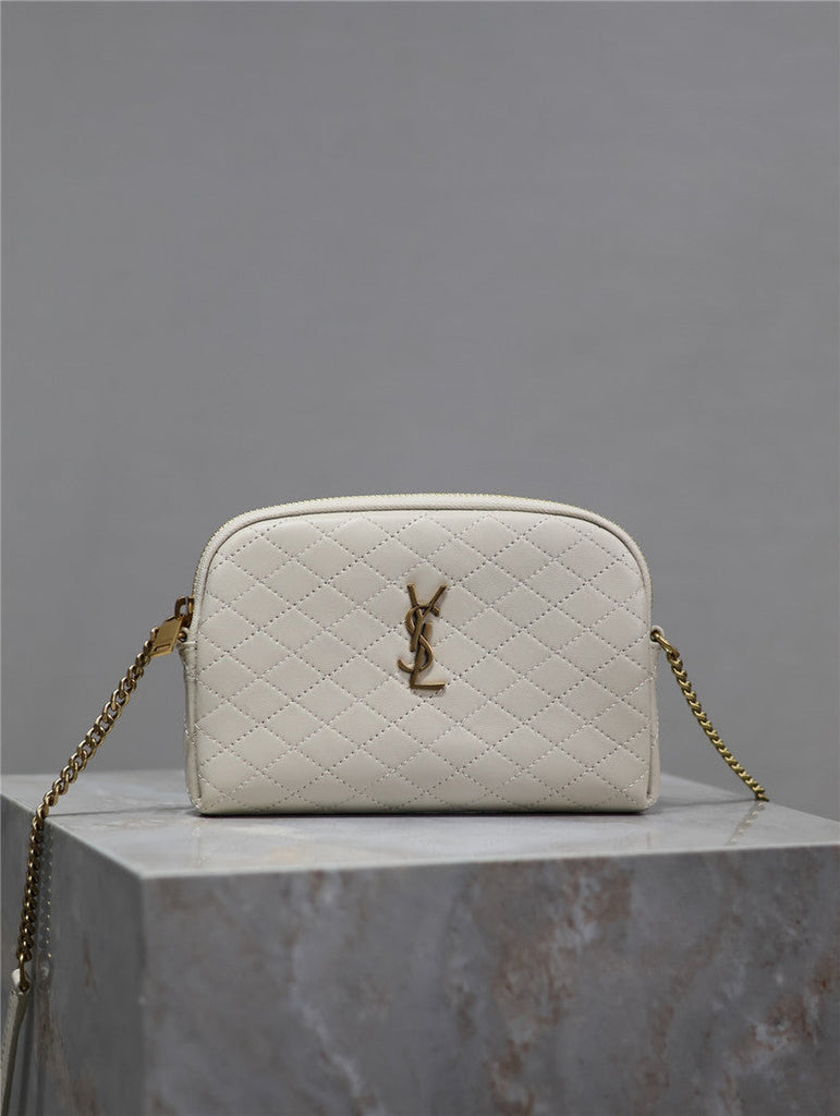 YSL Inspired Gaby Quilted Leather Shoulder Bag