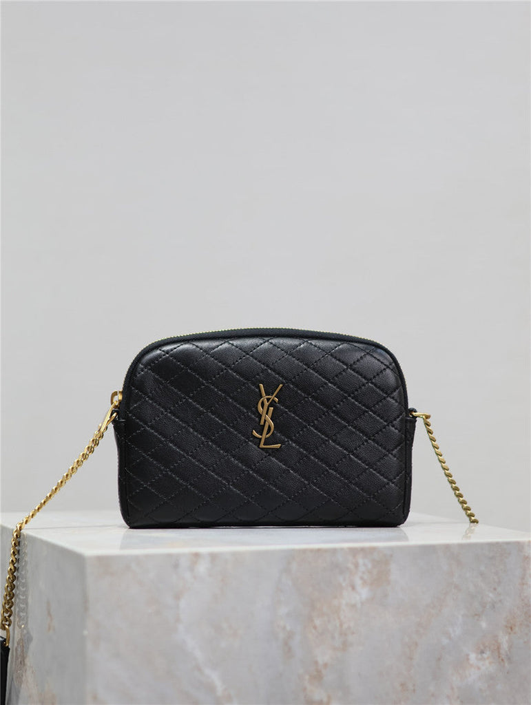 YSL Inspired Gaby Quilted Leather Shoulder Bag