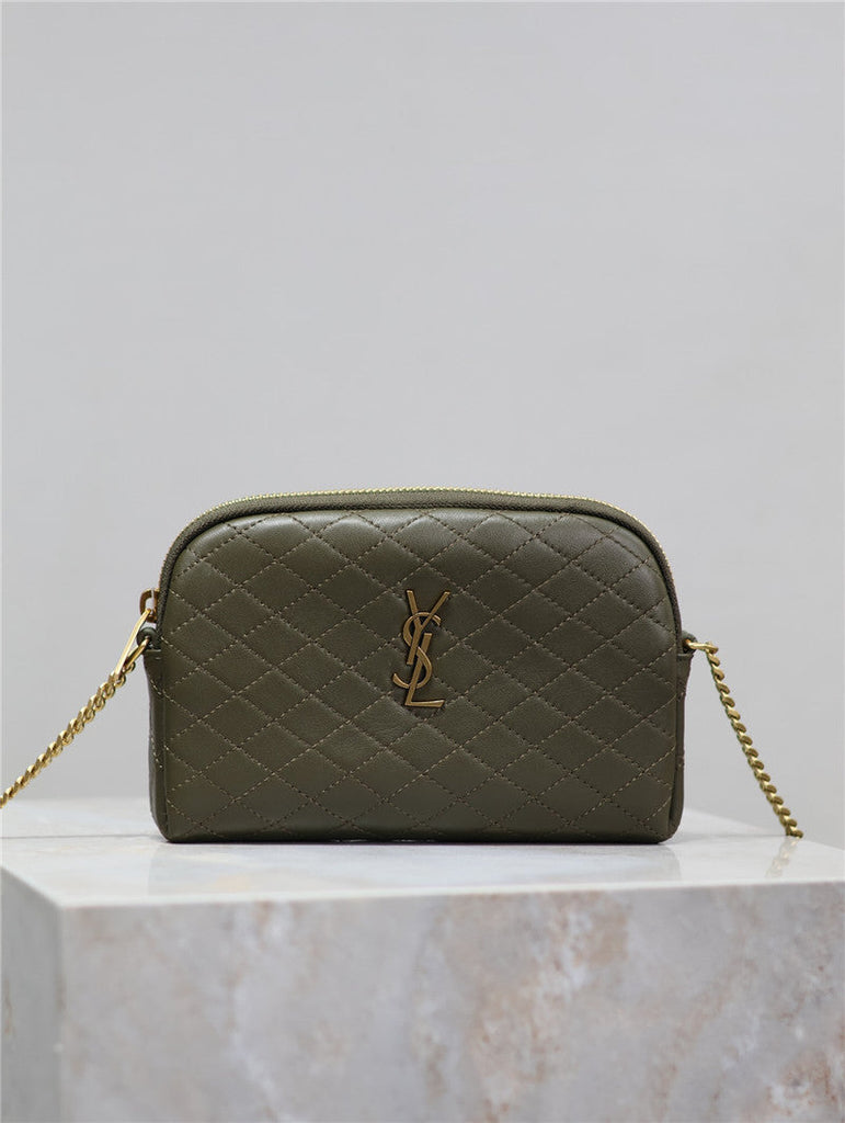 YSL Inspired Gaby Quilted Leather Shoulder Bag
