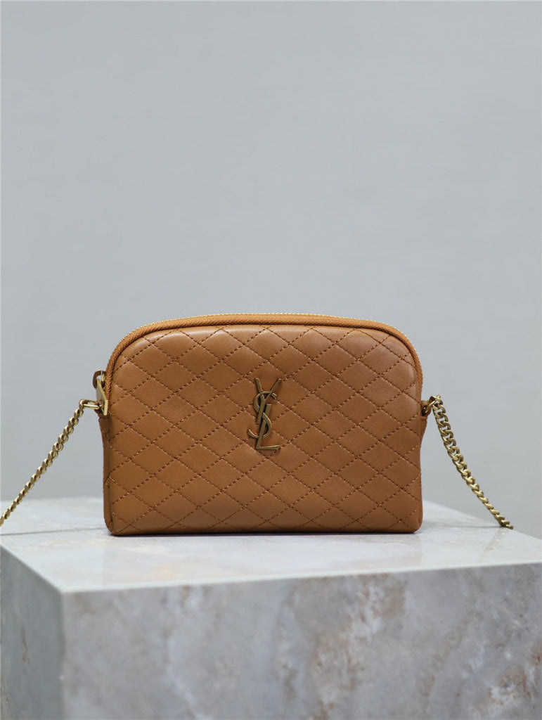 YSL Inspired Gaby Quilted Leather Shoulder Bag