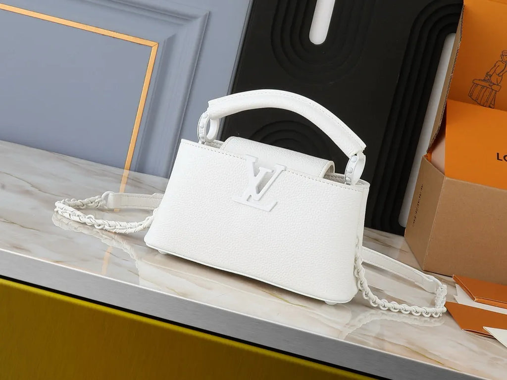 Capucines East West Mini Bag – Luxury Inspired Bags by Pochettereps