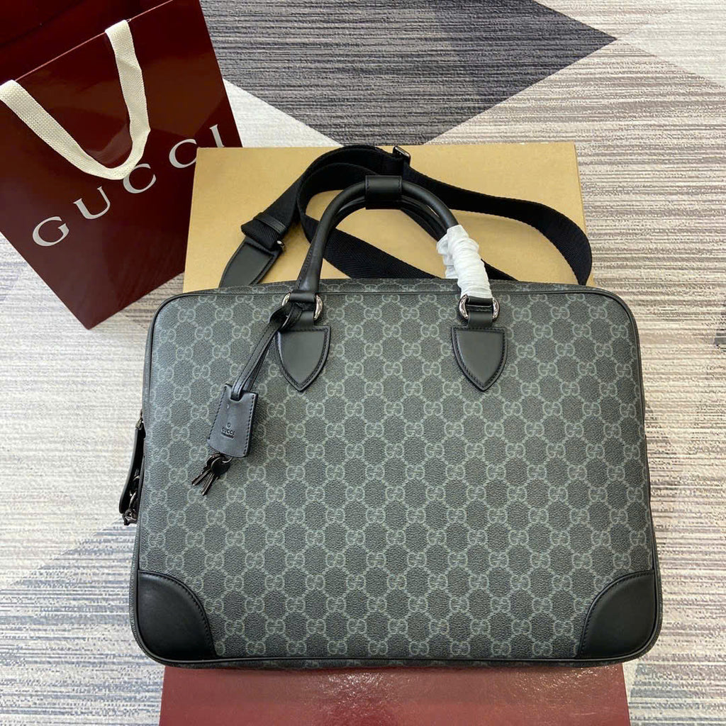 Gucci Emblem Briefcase