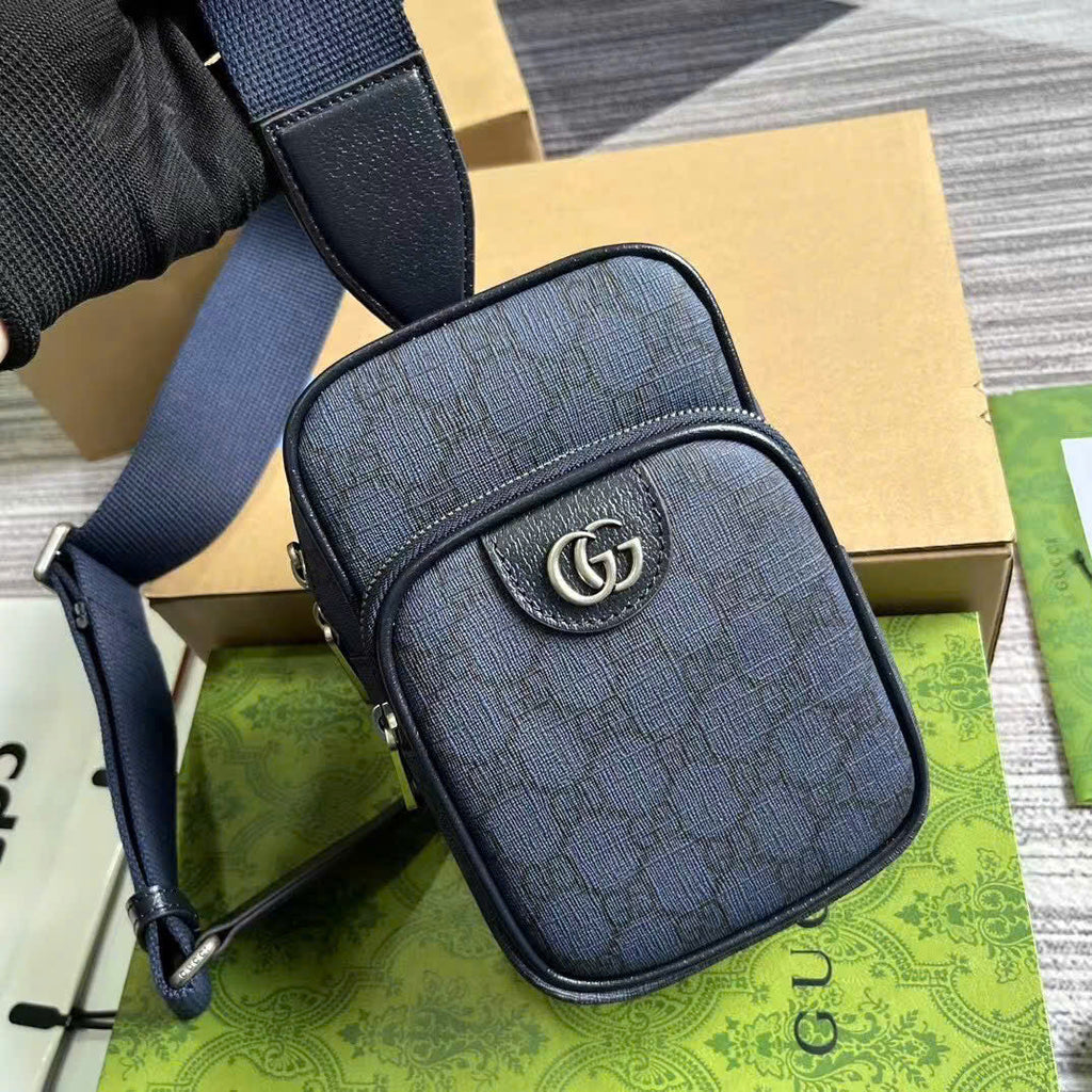 Gucci Navy Supreme Canvas Bag